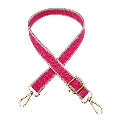 PTNKUIIY Taschengurte zum Wechseln 72-130CM Boho-Stil Schultergurt Breit 2,5cm Umhängegurt Schultergurt für Taschen Schultertasche Handtaschen,DIY Zubehör Schulterriemen für Damen Herren-Rose von PTNKUIIY