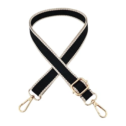 PTNKUIIY Taschengurte zum Wechseln 72-130CM Boho-Stil Schultergurt Breit 2,5cm Umhängegurt Schultergurt für Taschen Schultertasche Handtaschen,DIY Zubehör Schulterriemen für Damen Herren-Schwarz Beige PTNKUIIY Taschengurte zum Wechseln 72-130CM Boho-Stil Schultergurt Breit 2,5cm Umhängegurt Schultergurt für Taschen Schultertasche Handtaschen,DIY Zubehör Schulterriemen für Damen Herren-Schwarz Beige von PTNKUIIY