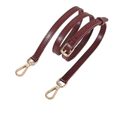 PTNKUIIY Verstellbarer Leder Taschengurt Schultergurt Für Taschen,1,2 cm breiter Leder Schulterriemen 95cm-115cm Ersatz Tragegurt Umhängegurt DIY Riemen für Damen Handtaschen Geldbörse-tiefrot PTNKUIIY Verstellbarer Leder Taschengurt Schultergurt Für Taschen,1,2 cm breiter Leder Schulterriemen 95cm-115cm Ersatz Tragegurt Umhängegurt DIY Riemen für Damen Handtaschen Geldbörse-tiefrot von PTNKUIIY