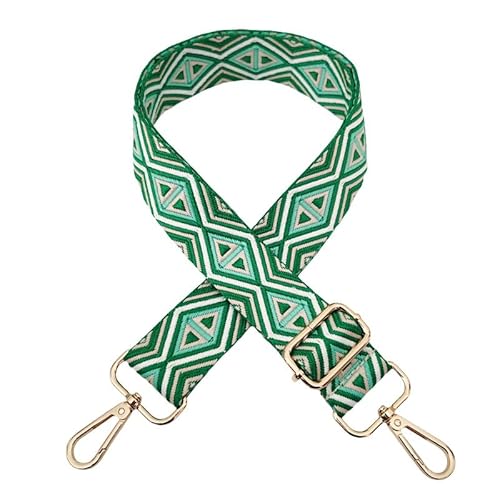 PTNKUIIY Verstellbarer Schultergurt für Taschen 3,8cm Taschengurte Zum Wechseln, Rhombus Tragegurt Schulterriemen mit Gold Karabiner 72-130CM Tragegurt für Damen DIY Zubehör für Tasche-Grün #2 PTNKUIIY Verstellbarer Schultergurt für Taschen 3,8cm Taschengurte Zum Wechseln, Rhombus Tragegurt Schulterriemen mit Gold Karabiner 72-130CM Tragegurt für Damen DIY Zubehör für Tasche-Grün #2 von PTNKUIIY