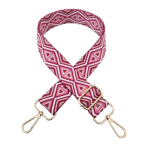 PTNKUIIY Verstellbarer Schultergurt für Taschen 3,8cm Taschengurte Zum Wechseln, Rhombus Tragegurt Schulterriemen mit Gold Karabiner 72-130CM Tragegurt für Damen DIY Zubehör für Tasche-Rose PTNKUIIY Verstellbarer Schultergurt für Taschen 3,8cm Taschengurte Zum Wechseln, Rhombus Tragegurt Schulterriemen mit Gold Karabiner 72-130CM Tragegurt für Damen DIY Zubehör für Tasche-Rose von PTNKUIIY