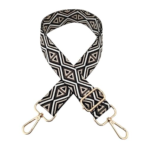 PTNKUIIY Verstellbarer Schultergurt für Taschen 3,8cm Taschengurte Zum Wechseln, Rhombus Tragegurt Schulterriemen mit Gold Karabiner 72-130CM Tragegurt für Damen DIY Zubehör für Tasche-Schwarz PTNKUIIY Verstellbarer Schultergurt für Taschen 3,8cm Taschengurte Zum Wechseln, Rhombus Tragegurt Schulterriemen mit Gold Karabiner 72-130CM Tragegurt für Damen DIY Zubehör für Tasche-Schwarz von PTNKUIIY