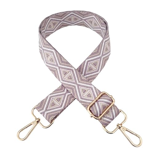 PTNKUIIY Verstellbarer Schultergurt für Taschen 3,8cm Taschengurte Zum Wechseln, Rhombus Tragegurt Schulterriemen mit Gold Karabiner 72-130CM Tragegurt für Damen DIY Zubehör für Tasche-lila PTNKUIIY Verstellbarer Schultergurt für Taschen 3,8cm Taschengurte Zum Wechseln, Rhombus Tragegurt Schulterriemen mit Gold Karabiner 72-130CM Tragegurt für Damen DIY Zubehör für Tasche-lila von PTNKUIIY
