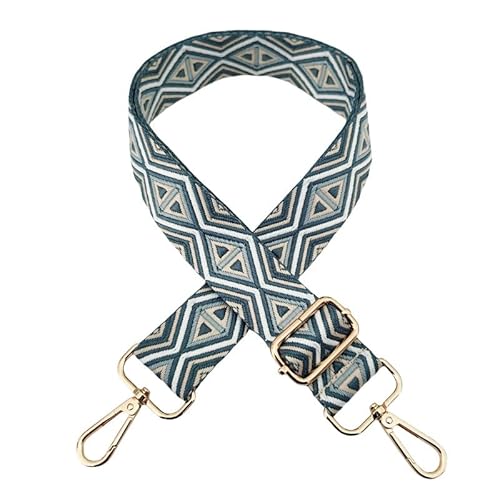 PTNKUIIY Verstellbarer Schultergurt für Taschen 3,8cm Taschengurte Zum Wechseln, rhombus Tragegurt Schulterriemen mit Gold Karabiner 72-130CM Tragegurt für Damen DIY Zubehör für Tasche-beige blau PTNKUIIY Verstellbarer Schultergurt für Taschen 3,8cm Taschengurte Zum Wechseln, rhombus Tragegurt Schulterriemen mit Gold Karabiner 72-130CM Tragegurt für Damen DIY Zubehör für Tasche-beige blau von PTNKUIIY