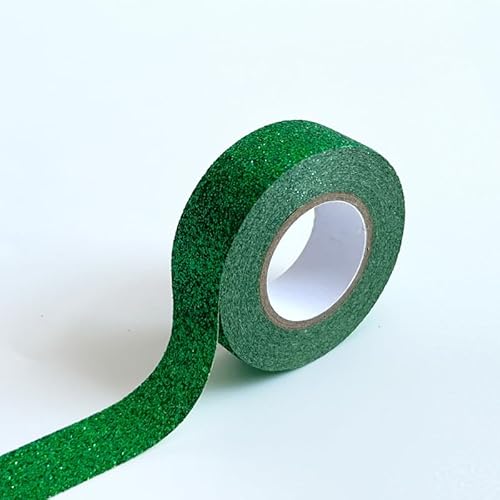PTNKUIIY Washi Tape Set 12 Rollen 15mm Dekoratives Klebeband selbstklebendes Klebeband zum Basteln Bunte Glitzernde Bänder Bastelband für DIY Handwerk, Bullet Journals, Scrapbooking, Planer -Grün PTNKUIIY Washi Tape Set 12 Rollen 15mm Dekoratives Klebeband selbstklebendes Klebeband zum Basteln Bunte Glitzernde Bänder Bastelband für DIY Handwerk, Bullet Journals, Scrapbooking, Planer -Grün von PTNKUIIY