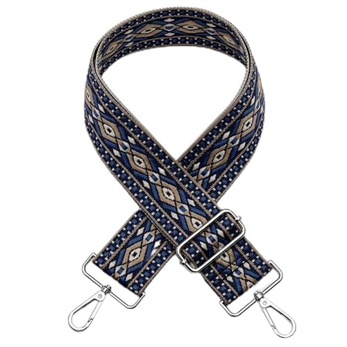 Taschengurt Schulterriemen für Taschen 75-130cm mit Karabiner Mehrfarbiger Bunte Verstellbarer Taschengurt Ersatz Gurt für Handtaschen DIY Zubehör für Tasche Taschenriemen DIY Taschenband,Blau Taschengurt Schulterriemen für Taschen 75-130cm mit Karabiner Mehrfarbiger Bunte Verstellbarer Taschengurt Ersatz Gurt für Handtaschen DIY Zubehör für Tasche Taschenriemen DIY Taschenband,Blau von PTNKUIIY