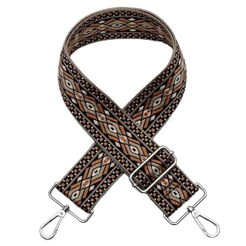 Taschengurt Schulterriemen für Taschen 75-130cm mit Karabiner Mehrfarbiger Bunte Verstellbarer Taschengurt Ersatz Gurt für Handtaschen DIY Zubehör für Tasche Taschenriemen DIY Taschenband,Braun Taschengurt Schulterriemen für Taschen 75-130cm mit Karabiner Mehrfarbiger Bunte Verstellbarer Taschengurt Ersatz Gurt für Handtaschen DIY Zubehör für Tasche Taschenriemen DIY Taschenband,Braun von PTNKUIIY