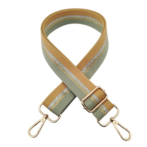 Verstellbarer Schultergurt für Taschen 3,8cm Universal Taschengurt 72 -130CM Boho Tragegurt Schultergurt Umhängegurt Taschenhenkel für DIY Taschen Handtaschen für Damen Schulterriemen -gelb Grün von PTNKUIIY