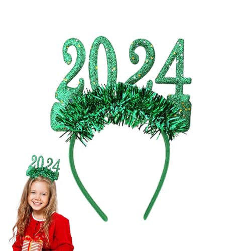 PUCHEN 2024 Stirnband - Weihnachten Stirnbänder für Frauen | Weihnachten Stirnbänder für Frauen, 2024 Silvester Haarbänder, Partyzubehör Dekoration von PUCHEN