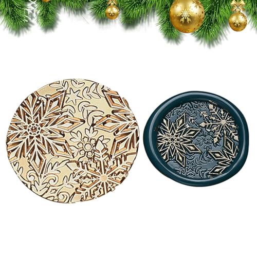 Weihnachts-Wachs-Siegel-Stempel - Kupferversiegelnde Messing-Stempelköpfe | Wiederverwendbare Siegelwachs-Stempelköpfe für Weihnachtskarten, Geschenkpapier, Hochzeitsfeier-Einladungen Weihnachts-Wachs-Siegel-Stempel - Kupferversiegelnde Messing-Stempelköpfe | Wiederverwendbare Siegelwachs-Stempelköpfe für Weihnachtskarten, Geschenkpapier, Hochzeitsfeier-Einladungen von PUCHEN