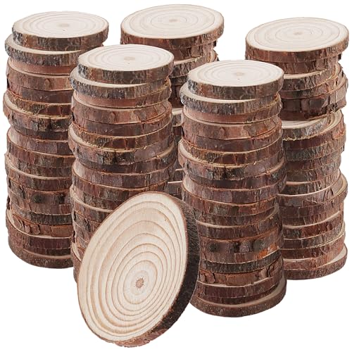 PUCSIQ 100 Stück 4-5 cm Durchmesser Holzscheiben Rund Klein, 5mm Runde Baumscheiben Holzplatten zum Bemalen, Unlackierte Holzkreise für DIY Basteln Untersetzer Hochzeit Weihnachten PUCSIQ 100 Stück 4-5 cm Durchmesser Holzscheiben Rund Klein, 5mm Runde Baumscheiben Holzplatten zum Bemalen, Unlackierte Holzkreise für DIY Basteln Untersetzer Hochzeit Weihnachten von PUCSIQ
