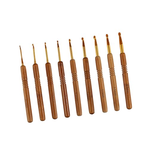 9-pieces Holzgriff Häkchen Haken Ergonomische Häkelhaken 2mm-6 Mm Für Anfänger Stricken Häkeln Von Pulloverschalhandschuhen 9-pieces Holzgriff Häkchen Haken Ergonomische Häkelhaken 2mm-6 Mm Für Anfänger Stricken Häkeln Von Pulloverschalhandschuhen von PUGEOAMN