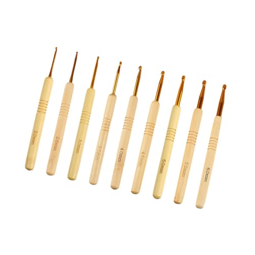 9-pieces Holzgriff Häkchen Haken Ergonomische Häkelhaken 2mm-6 Mm Für Anfänger Stricken Häkeln Von Pulloverschalhandschuhen 9-pieces Holzgriff Häkchen Haken Ergonomische Häkelhaken 2mm-6 Mm Für Anfänger Stricken Häkeln Von Pulloverschalhandschuhen von PUGEOAMN