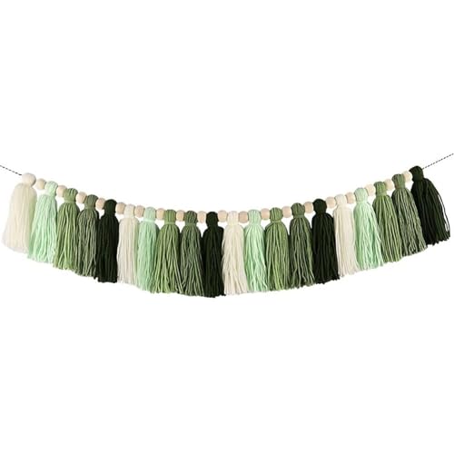 Holzperlen Tassels Girlanden Wandbehänge Hausdekorationen Handgefertigte Girlanden Quasten Girlanden Holzperlen Tassels Girlanden Wandbehänge Hausdekorationen Handgefertigte Girlanden Quasten Girlanden von PUGEOAMN