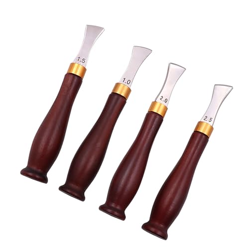 PUGEOAMN 4 PCs Lederwerkzeug Lederkanten Creaser Lederhandwerkswerkzeug Lederkanten Crafting Tool Lederkanten Skiving Werkzeug PUGEOAMN 4 PCs Lederwerkzeug Lederkanten Creaser Lederhandwerkswerkzeug Lederkanten Crafting Tool Lederkanten Skiving Werkzeug von PUGEOAMN