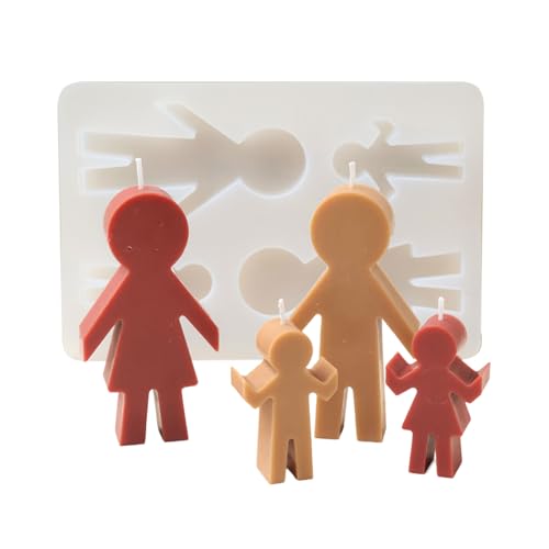 PUGEOAMN Familienmotionierte Figur Silikonkerzenformen Für Kerzenhause Dekoration Epoxidharz Formen Beton Gips Silikonformen PUGEOAMN Familienmotionierte Figur Silikonkerzenformen Für Kerzenhause Dekoration Epoxidharz Formen Beton Gips Silikonformen von PUGEOAMN