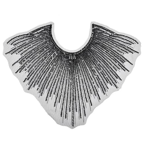 Pailletten Bestickte Kragen Persönlichkeit Modekragen Hand Genähte Appliken Abendkleid Accessoire von PUGEOAMN