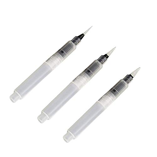 PULABO Wasserstift Wasserstift Feinpinselset Wasserstift Fiss Wasserstift für Künstler Aquarellpinsel Pinsel Pinsel Ef-Pinsel Pinsel Geeignet zum Zeichnen Set mit 3 Pinseln Praktisch und praktisch d von PULABO