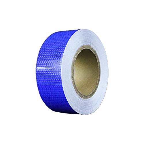 PULaif Reflektierendes Warnband, Reflektierendes Band, 2 Zoll x 9,8 Fuß Reflektierendes Band Packung mit 1 mehrfarbigen Sicherheitsaufklebern(White) von PULaif