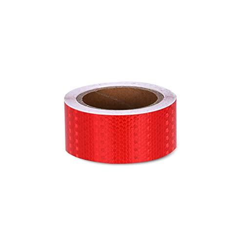 PULaif Reflektierendes Warnband, Reflektierendes Band, Reflektierendes Band, Wabenmuster, wasserdicht, for die Sicherheit im Freien, 5,1 cm x 10,2 m, Mehrfarbig(B) von PULaif