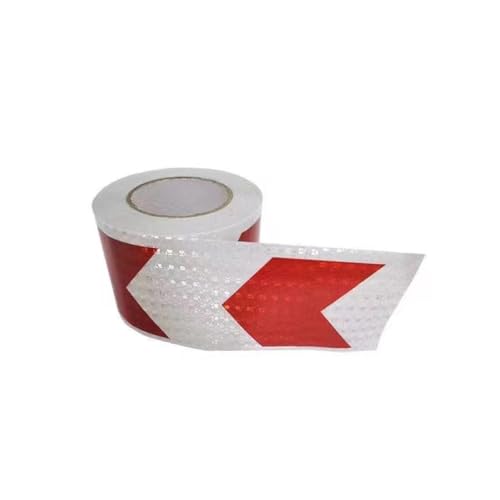 PULaif Reflektierendes Warnband, Reflektierendes Band, Reflektierendes Band 10cm x 10m Mehrfarbig(White Red) von PULaif
