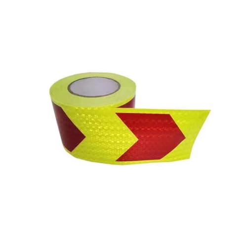 PULaif Reflektierendes Warnband, Reflektierendes Band, Reflektierendes Band 10cm x 10m Mehrfarbig(Yellow Red) von PULaif