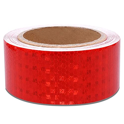 PULaif Reflektierendes Warnband, Reflektierendes Band, Reflektierendes Band 2 Zoll x 29,5 Fuß Mehrfarbig(Red) von PULaif