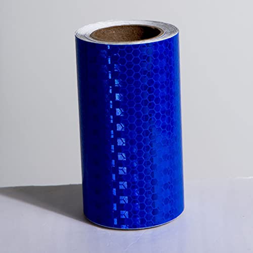 PULaif Reflektierendes Warnband, Reflektierendes Band, Reflektierendes Band 4x16,4 Zoll for Anhänger Autos LKWs Mehrfarbig(Blue) von PULaif