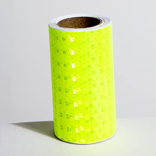 PULaif Reflektierendes Warnband, Reflektierendes Band, Reflektierendes Band 4x16,4 Zoll for Anhänger Autos LKWs Mehrfarbig(Fluorescent Green) von PULaif