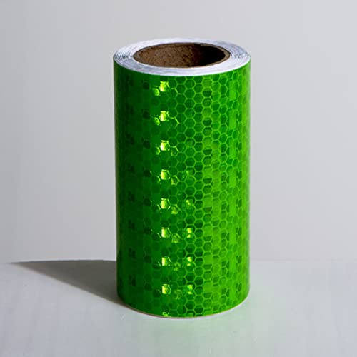 PULaif Reflektierendes Warnband, Reflektierendes Band, Reflektierendes Band 4x16,4 Zoll for Anhänger Autos LKWs Mehrfarbig(Green) von PULaif