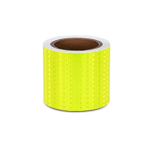 PULaif Reflektierendes Warnband, Reflektierendes Band, Reflektierendes Klebeband, hohe Sichtbarkeit, Sicherheit im Freien, 10 cm x 10 m, Mehrfarbig(Green) von PULaif
