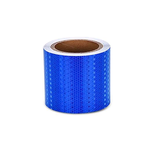 PULaif Reflektierendes Warnband, Reflektierendes Band, Reflektierendes Klebeband mit hoher Sichtbarkeit, 10 cm x 10 m, for den Außenbereich, Mehrfarbig(Blue) von PULaif