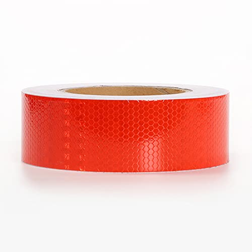 PULaif Reflektierendes Warnband, Reflektierendes Band, Reflektierendes Sicherheitswarnband 2 Zoll x 82 Fuß Mehrfarbig(Red) von PULaif