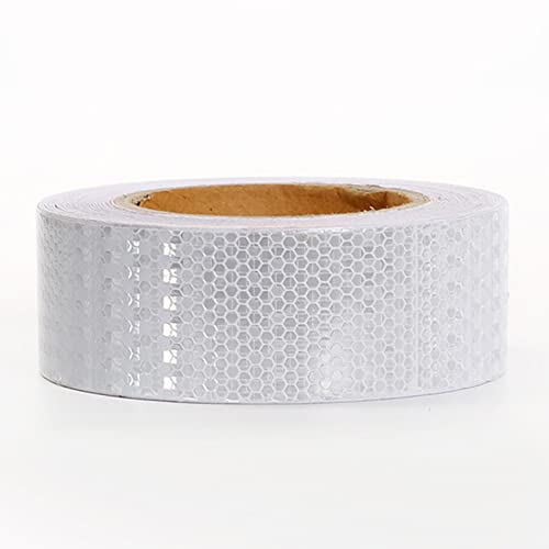PULaif Reflektierendes Warnband, Reflektierendes Band, Reflektierendes Sicherheitswarnband 2 Zoll x 82 Fuß Mehrfarbig(White) von PULaif
