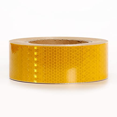PULaif Reflektierendes Warnband, Reflektierendes Band, Reflektierendes Sicherheitswarnband 2 Zoll x 82 Fuß Mehrfarbig(Yellow) von PULaif