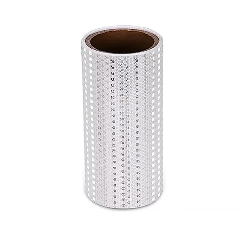 PULaif Reflektierendes Warnband, Reflektierendes Band, Reflektierendes Warnband 20 cm x 3 m, Mehrfarbig(White) von PULaif