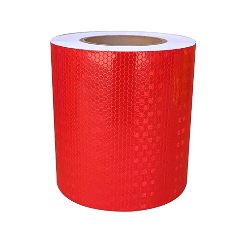PULaif Reflektierendes Warnband, Reflektierendes Band, Reflektierendes selbstklebendes Warnband for Fahrzeuge, Auto, LKW, Motorrad, Mehrfarbig(Red) von PULaif