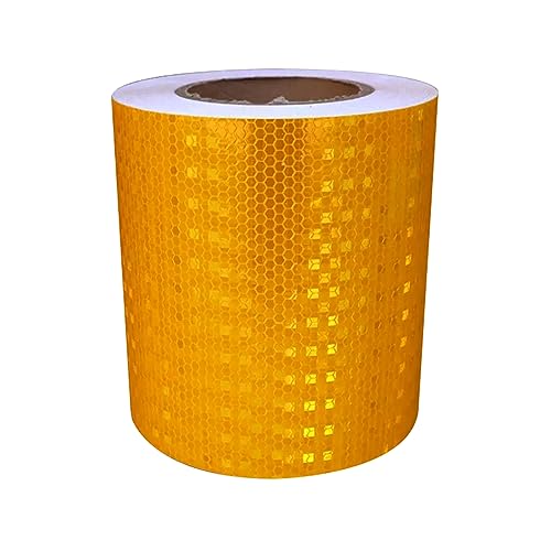 PULaif Reflektierendes Warnband, Reflektierendes Band, Reflektierendes selbstklebendes Warnband for Fahrzeuge, Auto, LKW, Motorrad, Mehrfarbig(Yellow) von PULaif