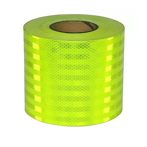 PULaif Reflektierendes Warnband, Reflektierendes Band, Reflektorband Reflektorband fluoreszierend gelb grün mehrere Größen(Width 15cm,Length 10m) von PULaif