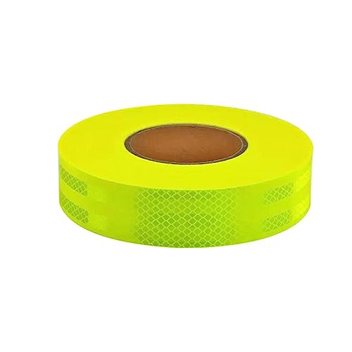 PULaif Reflektierendes Warnband, Reflektierendes Band, Reflektorband Reflektorband fluoreszierend gelb grün mehrere Größen(Width 4cm,Length 45m) von PULaif