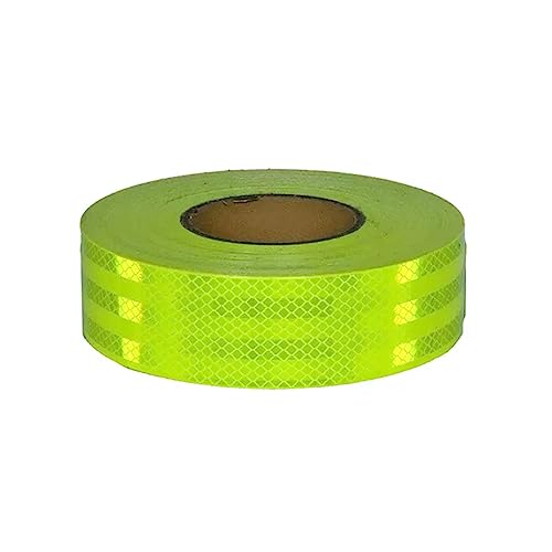 PULaif Reflektierendes Warnband, Reflektierendes Band, Reflektorband Reflektorband fluoreszierend gelb grün mehrere Größen(Width 5cm,Length 10m) von PULaif