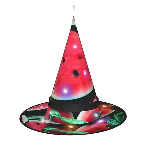 PULaif Rote Wassermelone Halloween Hexenhut Hexe Kostüm Zubehör für Halloween Cosplay Party Urlaub Dekoration von PULaif