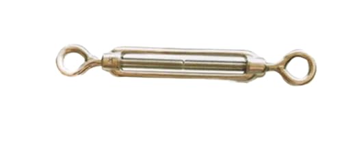 PULaif Spannschloss-Drahtspanner, 1pc M4/M5/M6/M8 Spannschloss Bolzen Haken Rigging Auge Schraube Draht Seil Spannen Spanner Engen Stecker(O to O,M8) von PULaif