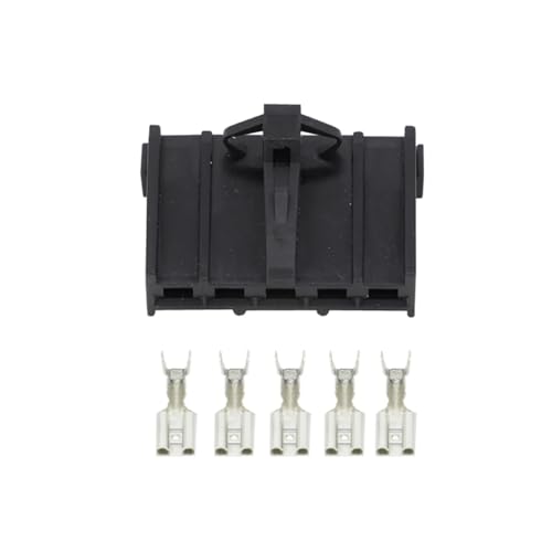 PULaif Steckverbinder, 5-poliger Auto-Kabelbaumstecker DJ7052A-4.8-21 Auto-Kabelstecker mit Klemme(5 Sets) von PULaif