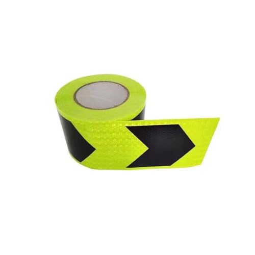 Reflektierendes Warnband, Reflektierendes Band, Reflektierendes Band 10cm x 10m Mehrfarbig(Green Black) von PULaif