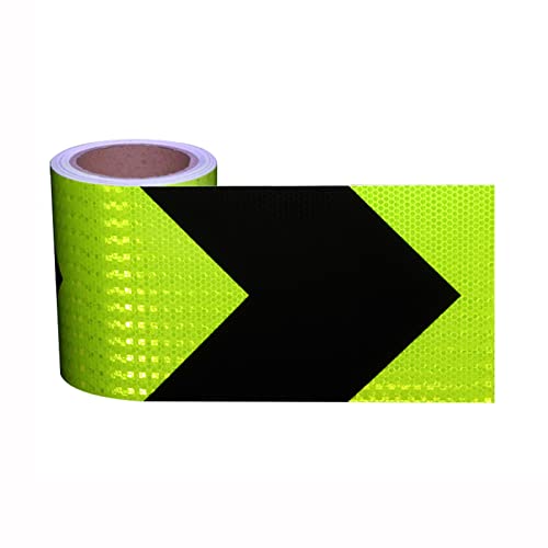 Reflektierendes Warnband, Reflektierendes Band, Reflektierendes Klebeband, selbstklebend, Mehrfarbig, 10 cm x 10 m(Black Green) von PULaif