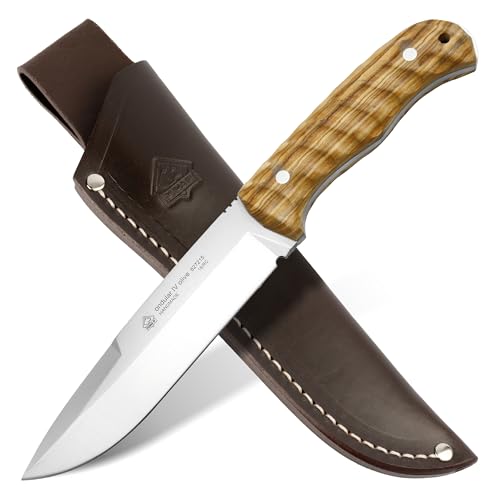 PUMA IP – Jagdmesser Ondular IV Olive – Full Tang Messer mit Olivenholz-Griff – handgefertigt - robuste Klinge mit einer Länge von 150mm – Gesamtlänge 273mm – inkl. hochwertiger Sattellederscheide PUMA IP – Jagdmesser Ondular IV Olive – Full Tang Messer mit Olivenholz-Griff – handgefertigt - robuste Klinge mit einer Länge von 150mm – Gesamtlänge 273mm – inkl. hochwertiger Sattellederscheide von PUMA