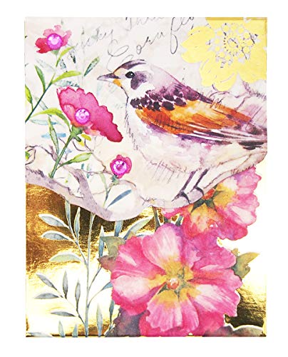 Punch Studio 44657 Notizblock, Blumenmuster, Vogelmotiv, Rosa Punch Studio 44657 Notizblock, Blumenmuster, Vogelmotiv, Rosa von PUNCH STUDIO