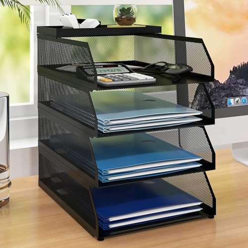 PUNCIA Dokumentenablage A4 Briefablage 4 Ablagefächer aus Metall Datei Organizer Papierablage Aktenaufbewahrung Ablagesystem Dokumentenhalter für Büro Arbeitszimmer Schule Office Möbel Schwarz PUNCIA Dokumentenablage A4 Briefablage 4 Ablagefächer aus Metall Datei Organizer Papierablage Aktenaufbewahrung Ablagesystem Dokumentenhalter für Büro Arbeitszimmer Schule Office Möbel Schwarz von PUNCIA