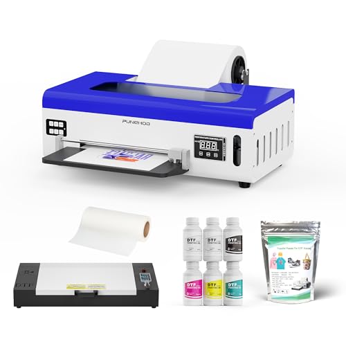 PUNEHOD DTF A4-Drucker mit weißem Tintenkreislaufsystem und Rollenzuführung, Transferdruckmaschine für T-Shirts und Stoffe PUNEHOD DTF A4-Drucker mit weißem Tintenkreislaufsystem und Rollenzuführung, Transferdruckmaschine für T-Shirts und Stoffe von PUNEHOD